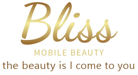 Bliss Mobile Beauty logo with slogan.